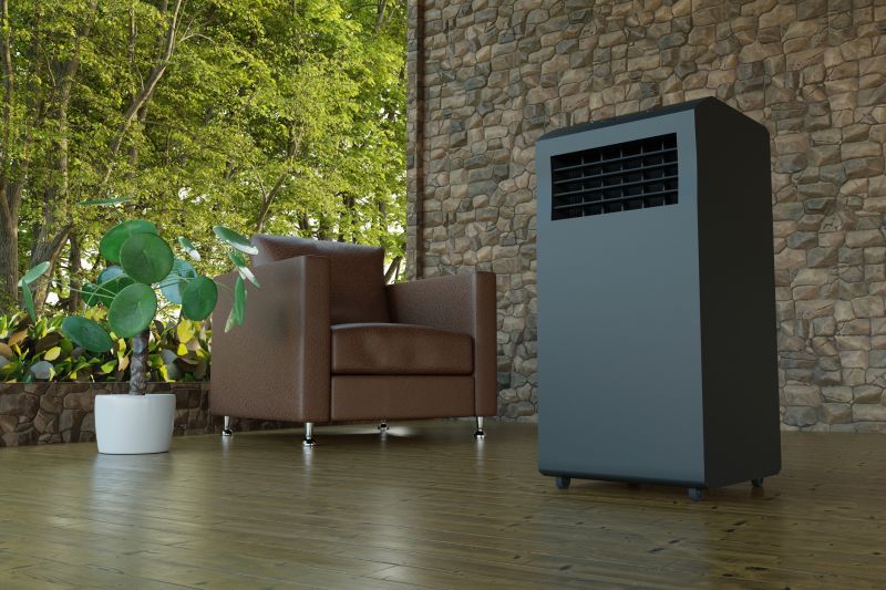 Living Room with Air Conditioner